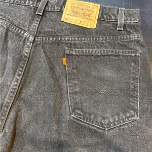 Levi's Men's Charcoal Levi's | 550 Jeans | Vintage Orange Tab